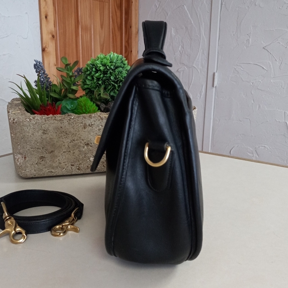 Coach Large Plaza Bag, Black, Late 1980's - Early 1990's - Picture 4 of 15